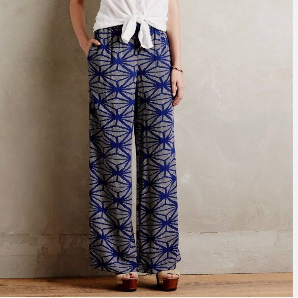 Anthropologie Hirondelle Wide-Legs Pants by Hei Hei, Size S, Excellent Condition